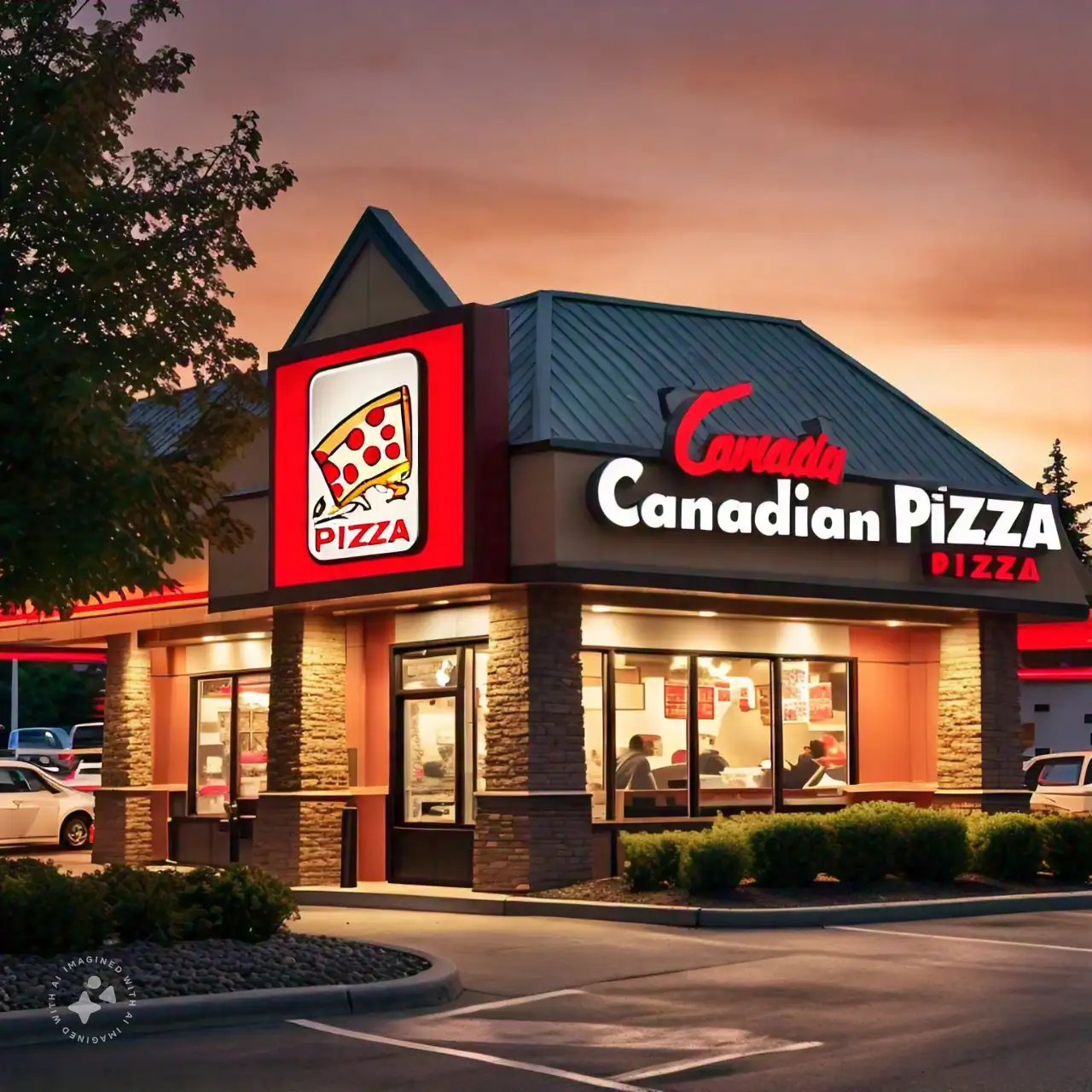 canadian pizza restaurant logo